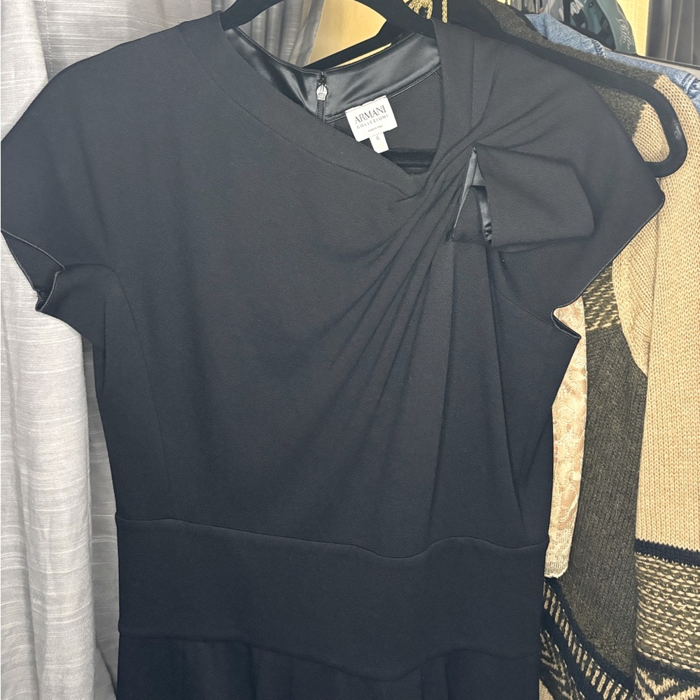 ARMANI COLLEZIONI WOMEN’s Size 6 LIL BLACK DRESS - CHIC - VINTAGE 🖤